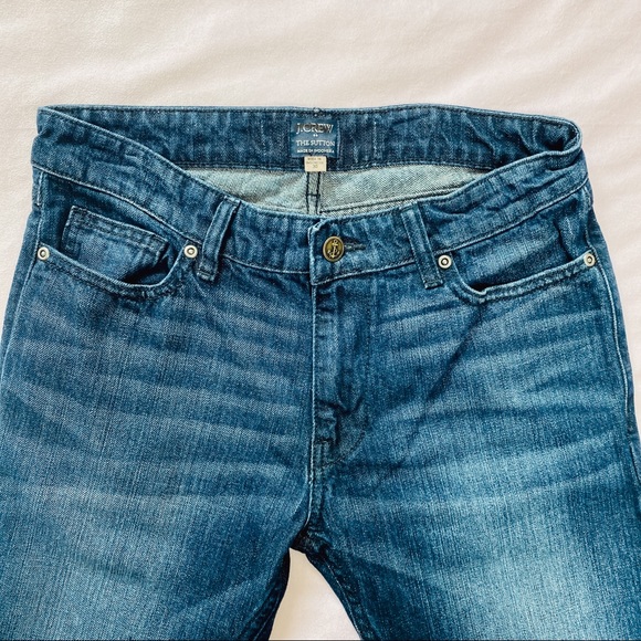 J. Crew Straight Leg Dark Wash Jeans - Picture 4 of 7